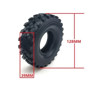 1/10 2.2“ RC Rubber Wheel Tyre  128mm Tires for 1:10 RC Rock Crawler Car Models - Picture 1 of 9