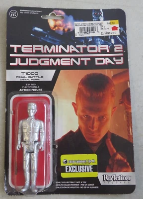 SEALED MOC 2015 TERMINATOR 2 JUDGEMENT DAY T1000 METAL FORM 3.75 FIGURE REACTION - Image 1 of 2