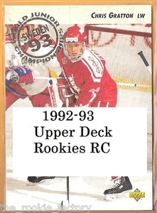 1992-93 cubierta superior radiocontrol | #585-619 | hockey | lote x1 | tú eliges - Imagen 1 de 22