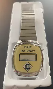 Orologio da polso digitale vintage Erie Ferroviaria Ferroviaria non funzionante - Foto 1 di 2