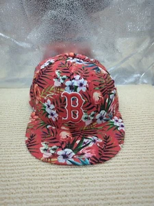 New Era 9fifty Boston Red Sox Floral Pattern Snapback Hat CAP Adult OSFA - Picture 1 of 10