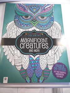 Magnificent Creatures & More (Kaleidoscope Coloring) by Hinkler +pencils/sharpen - Imagen 1 de 4
