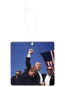 Trump Fight hängender Auto-Lufterfrischer, frisches Leinen - Bild 1 von 3