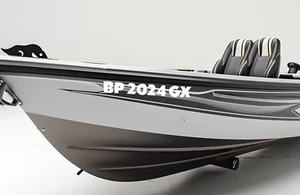 2 Custom Boat Registration Numbers Vinyl Decal Jet Ski Hull Yamaha Seedoo Kayak - Picture 1 of 20
