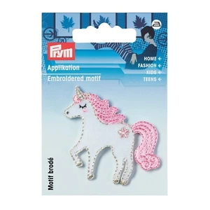 Aplique de costura de fantasía bordado blanco/rosa blanco/rosa 923212 - Imagen 1 de 3