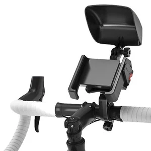 Phone Holder Stand Sunshade Helmet Mount for Motorcycle/Electric Vehicle/Bicycle - Photo 1 sur 12