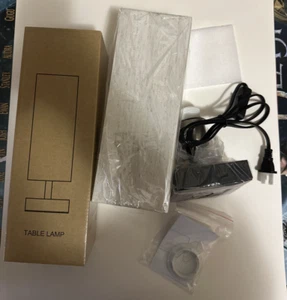 NEW Aooshine table lamp bedroom nightstand minimalist desk office dorm A-Beige - Picture 1 of 14