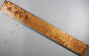 "Mástil de guitarra en blanco ondulado arce madera de arce suministro de luthier 29""x3,4""x1,1" - Imagen 1 de 7