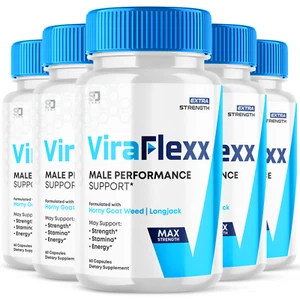 (5 Pack) Viraflexx Men Boosting Pills - Enhances Male Performance (300 Capsules) - Picture 1 of 6
