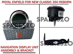 "NAVIGATION DISPLAY UNIT & BRACKET Fit For Royal Enfield  New Classic 350 REBORN - Picture 1 of 4