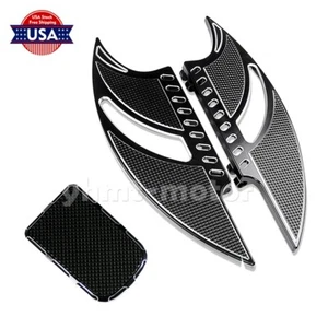 Driver Stretched Floorboards Front Floor Board Brake Pedal Pad Fit For Harley - Imagen 1 de 10