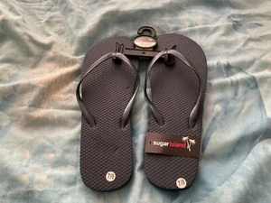 New, navy blue flip flops 7/8 - Picture 1 of 1