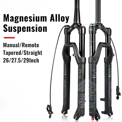 Forcelle pneumatiche sospensione mountain bike blocco remoto manuale regolazione rimbalzo - Immagine 1 di 4
