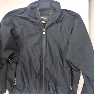 Kaelin Black Track Women's Jacket Coat Size 3X Zippered Front Polyester Shell - Picture 1 of 7