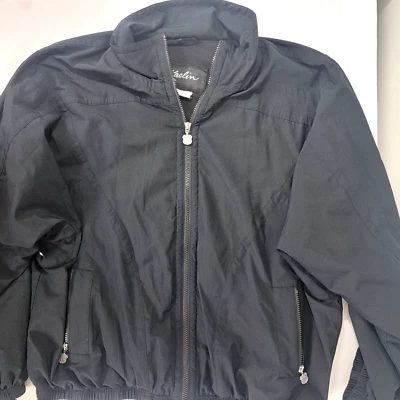Kaelin Black Track Women's Jacket Coat Size 3X Zippered Front Polyester Shell - Image 1 of 4