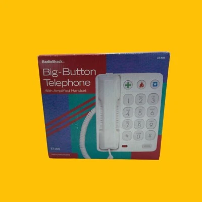 Audífono Big Button EMERGENCY Radio Fija Shack ET-209 TELÉFONO Sin Probar Foto 1 de 4