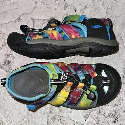 Como Nuevo Keen Newport H2 Arco Iris Tie Dye Sandalias Zapatos Juveniles Talla 4 Niños 1018441 Foto 1 de 4