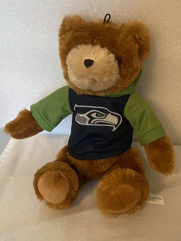 Seattle Seahawks NFL Bear Jersey Shirt Plush Soft Teddy Bear Stuffed Animal Cover