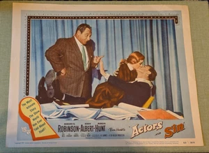 SCHAUSPIELER UND SÜNDE EDWARD G ROBINSON 1952 FILMTITEL LOBBYKARTE #1 KOSTENLOSER VERSAND iV - Bild 1 von 2