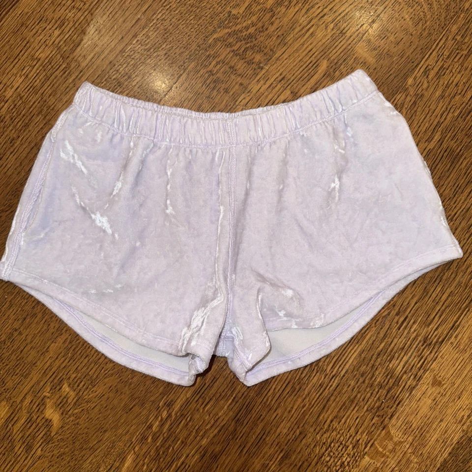 Pantalones cortos de bolsillo ivivva by lululemon talla 6 niñas terciopelo aplastado blanco Foto 1 de 4