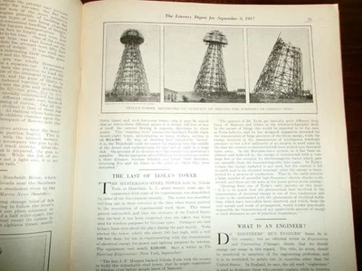 1917 NIKOLA TESLA TOWER AT SHOREHAM AND LABORATORY ON LONG ISLAND NEW YORK - Image 1 of 4