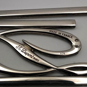 S.T. Dupont Iconic D Logo Sterling Silber 925 Geldklammer mit Box - Bild 1 von 8