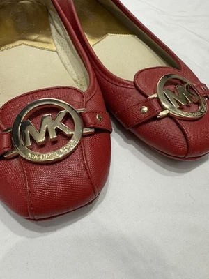 Michael Fulton Moccasin Sienna 红色芭蕾拖鞋办公室休闲经典鞋 — 第 1/4 张图片