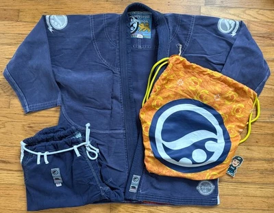 Shoyoroll 2010 lote #8 Yank azul marino GI JIU JITSU KIMONO COMP BJJ raro talla A3 Foto 1 de 4