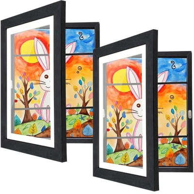 [2-Pack] Kids Artwork Frames Changeable, 10 x 12.5-IN Frames for Kids Artwork... - Image 1 of 4