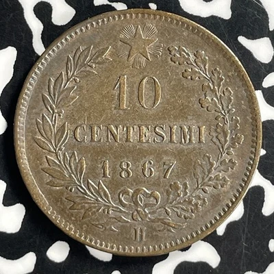 1867-H Italy 10 Centesimi Lot#T6815 Nice! - Image 1 of 2