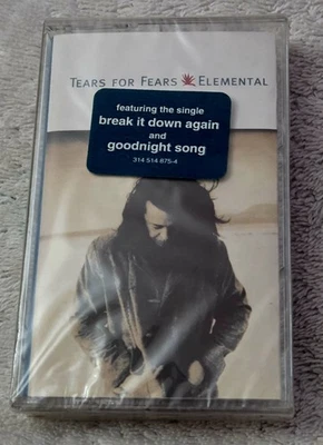 Elemental от Tears for Fears кассета, июнь-1993, Mercury новый запечатанный HYPE наклейка - Изображение 1 из 2