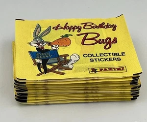 20 Rare Panini Happy Birthday Bugs Collectible Sticker Packs (Some Loose Seals) - Picture 1 of 3