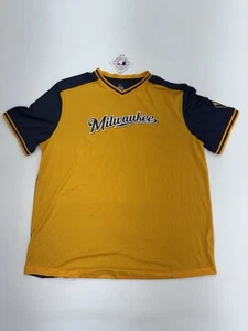 Camiseta Majestic Milwaukee Brewers Cool Base Ligera XL - Nueva Con Defectos - Imagen 1 de 7
