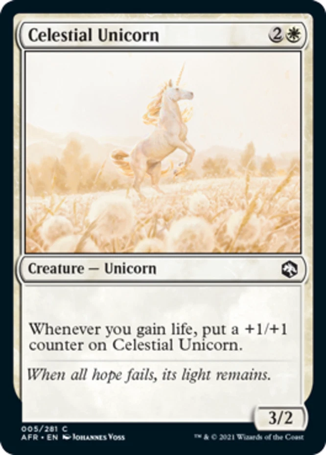 x1 Celestial Unicorn - Forgotten Realms - NM - MTG - Image 1 of 1