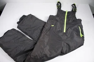 Salopette bavaglino neve Champion donna taglia L (12-14) grigio verde fluo sci snowboard - Foto 1 di 4