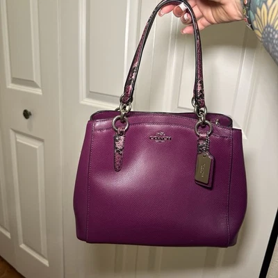 Bolso de Mano Coach Swagger de Cuero Guijarro con Correa Bandolera - RARO Foto 1 de 4