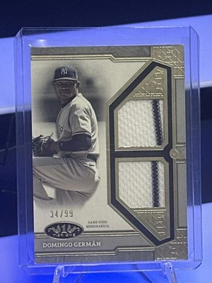 2024 Topps Tier One #T1R-DG Domingo Germán Tier One Relics Dual Patch - Image 1 of 2