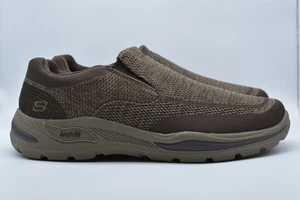 Skechers Men's Arch Fit Motley Vaseo Slip On Loafers Light Brown Size 13 - Picture 1 of 8