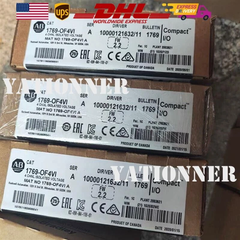 Nuevo módulo de voltaje de A/S CompactLogix 4 Pt sellado de fábrica AB 1769-OF4VI SER A - Imagen 1 de 2