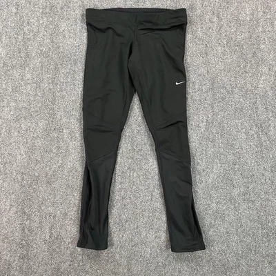 Nike Dri-FIT Pantalones de Correr para Hombres Medianos Negros 481330-010 Leggings Atléticos Foto 1 de 4