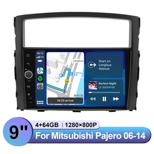Receptor de radio estéreo para automóvil JOYING 9 pulgadas en el tablero para Mitsubishi Pajero 2006-2014 - Imagen 1 de 16