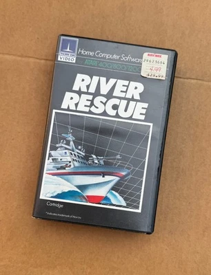 Vintage Atari Computer Video Game River Rescue 400/800/1200 Complete In Box 1983 - Image 1 of 4