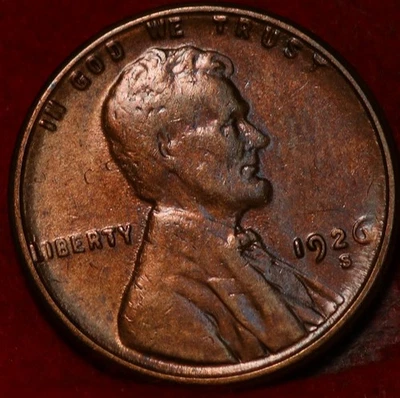 1926-S San Francisco Mint Copper Lincoln Wheat Cent - Image 1 of 2