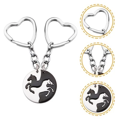  Porte Clé Amour Amoureux Porte-clés Assorti Couple De Couverture - Photo 1/4