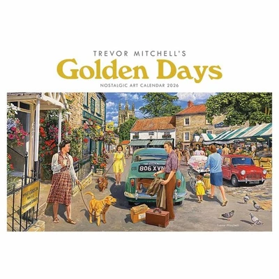 ‎CAROUSEL WORLDWIDE Carousel Worldwide, Golden Days Trevor Mitchell 2026 A4 Wall Calendar