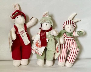 2002 Bunnies by the Bay Winter Bunnies 3-Piece Set - New with Tags - Picture 1 of 17
