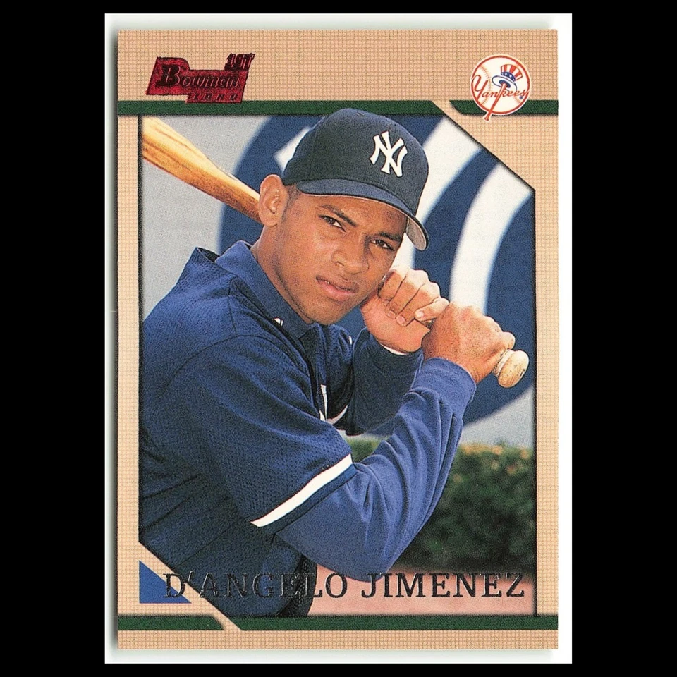 DAngelo Jimenez Rookie #124 1996 Bowman New York Yankees Baseball Card MLB NM - Image 1 of 3