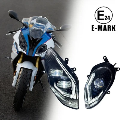 LED Headlight Lamp Head Light With Angel Eye For BMW S1000RR S 1000 RR 2015-2018 - Imagem 1 de 4