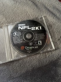 NFL 2K1 Sega Dreamcast Video Game Disc