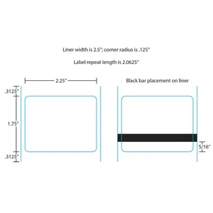 Hobart Labels 1909-B for Quantum/HLX/HTi 1.75", Blank, 16x, 1600 Labels/Roll - Picture 1 of 1